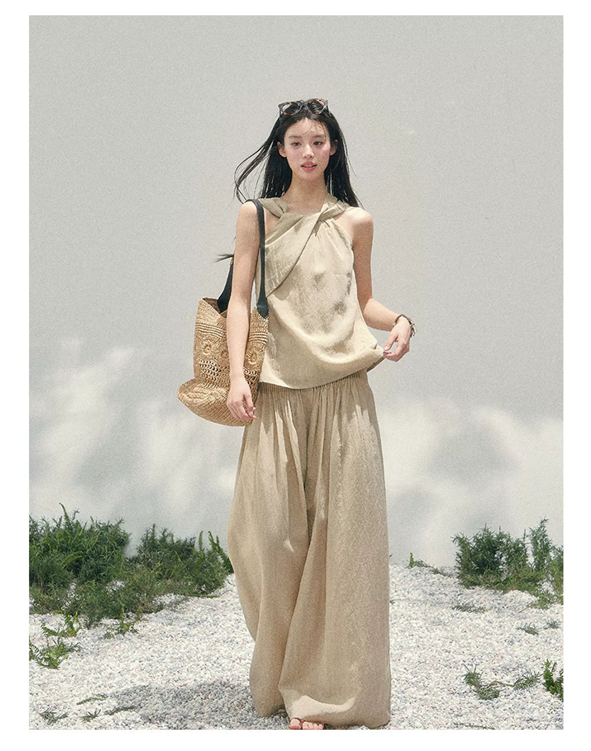 Soft Khaki Relaxed Set