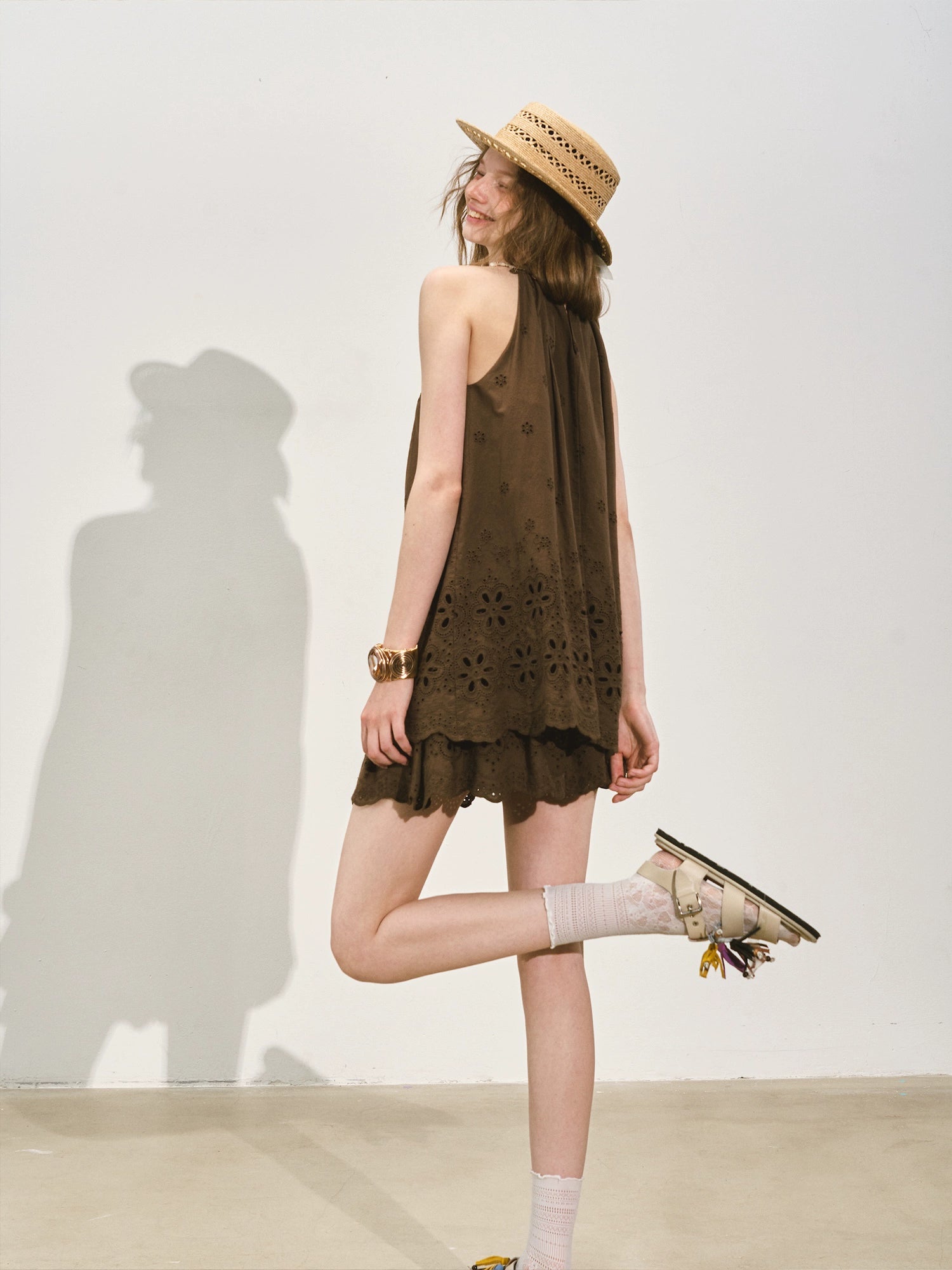 Vacation-Style Sleeveless Top & Skirt Set - CHINASQUAD