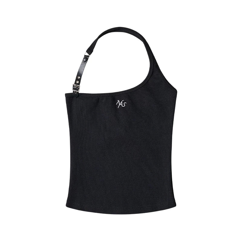 Equestrian Asymmetric Strap Fitted Top