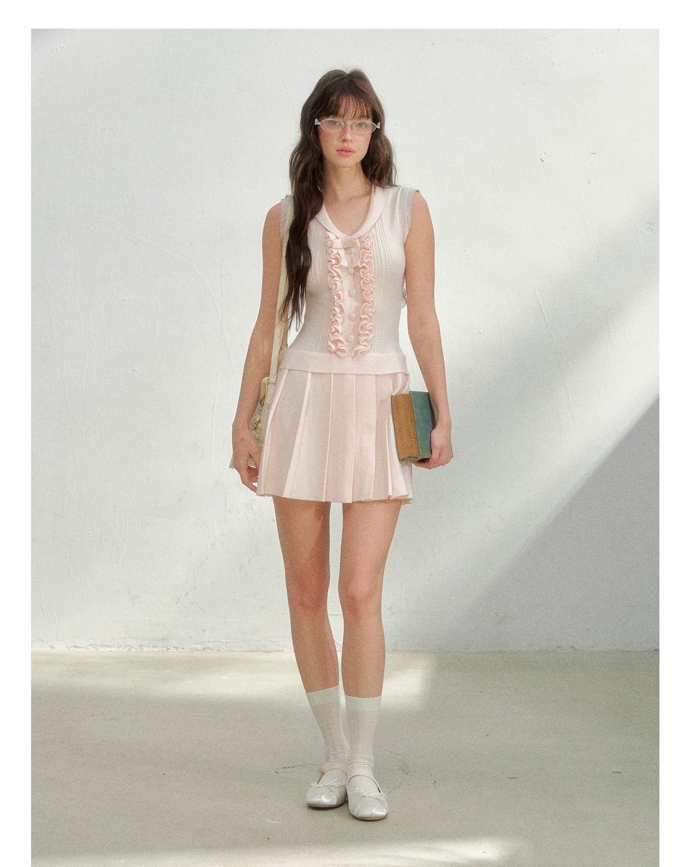 Blush Sakura Preppy Knit Dress
