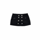 Washed Camo Double-Breasted Canvas Skort - CHINASQUAD