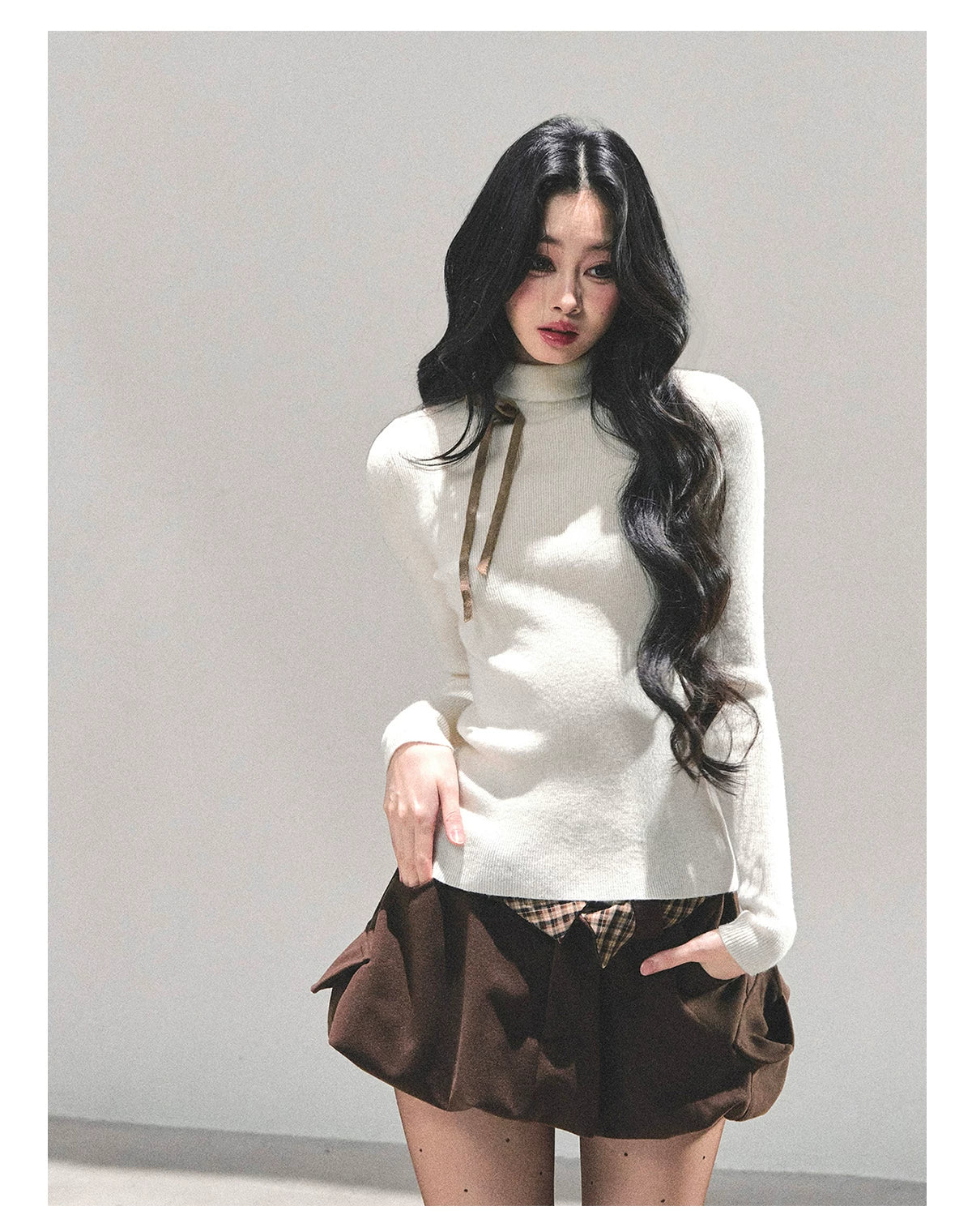 Velvet Touch Mock-Neck Knit Base Layer