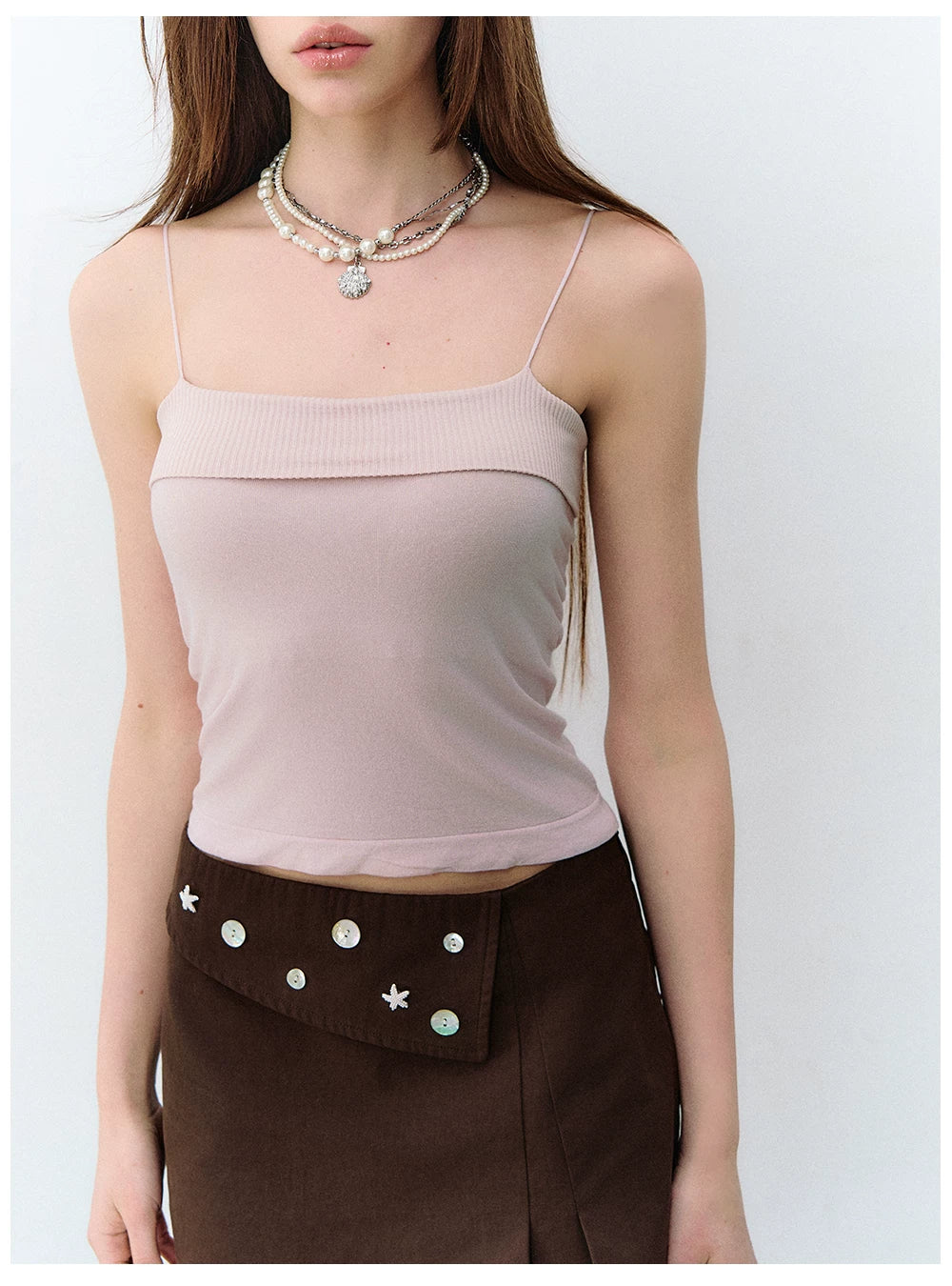 X-line Seamless Silk Wool Camisole
