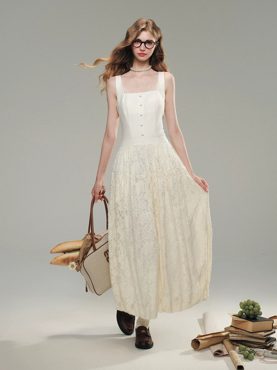 Velvet Lace French Dress - CHINASQUAD