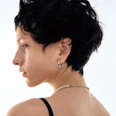 Vintage M2M Circle Letter Earrings - CHINASQUAD