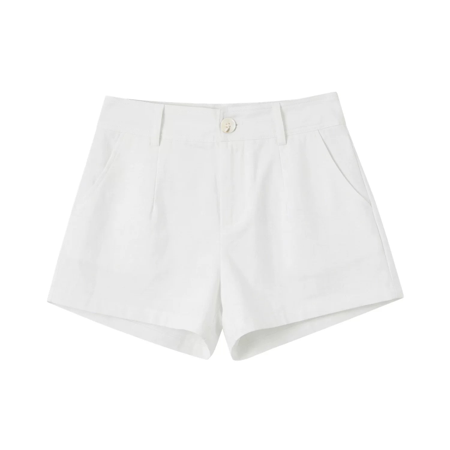 Linen Blend Tailored Vacation Shorts