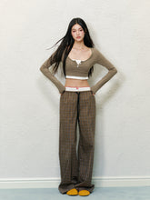 Double Waistband Spliced Fake Two-Piece Long Pants - CHINASQUAD