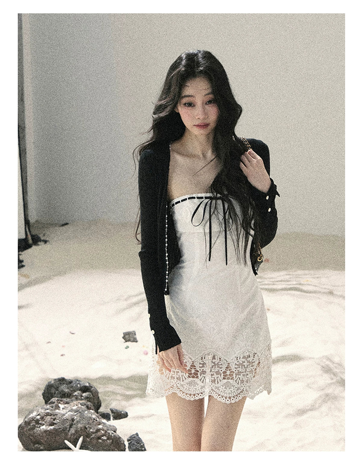 Moonwoven Lace Off-Shoulder Mini DressMoonwoven Lace Off-Shoulder Mini Dress