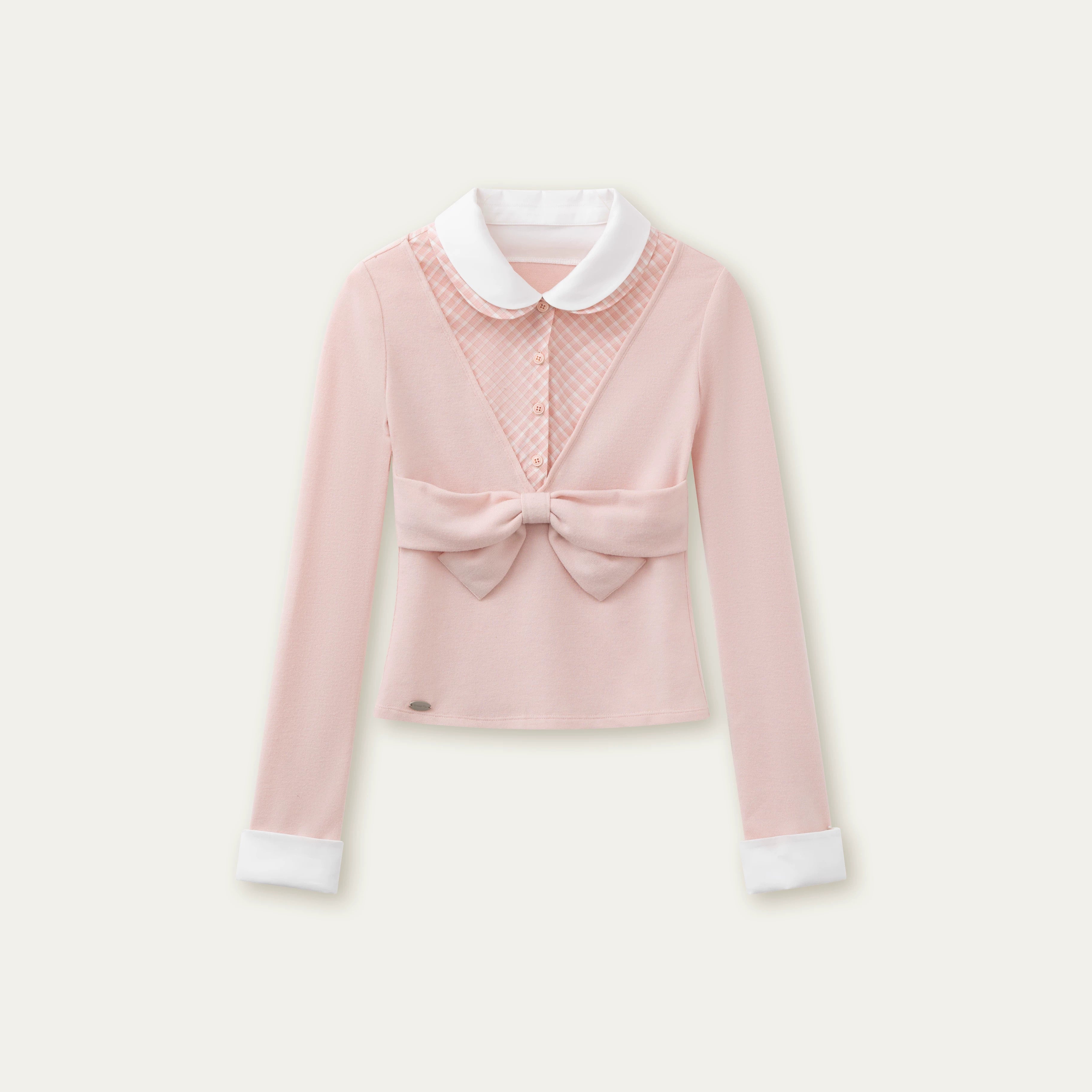 Vintage Peter Pan Collar Layered Blouse