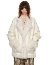Black & White Reversible Shearling Coat - CHINASQUAD