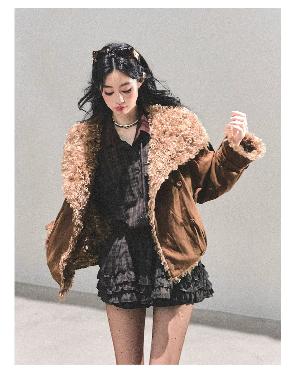 Shearling Winter Puffer Jacket