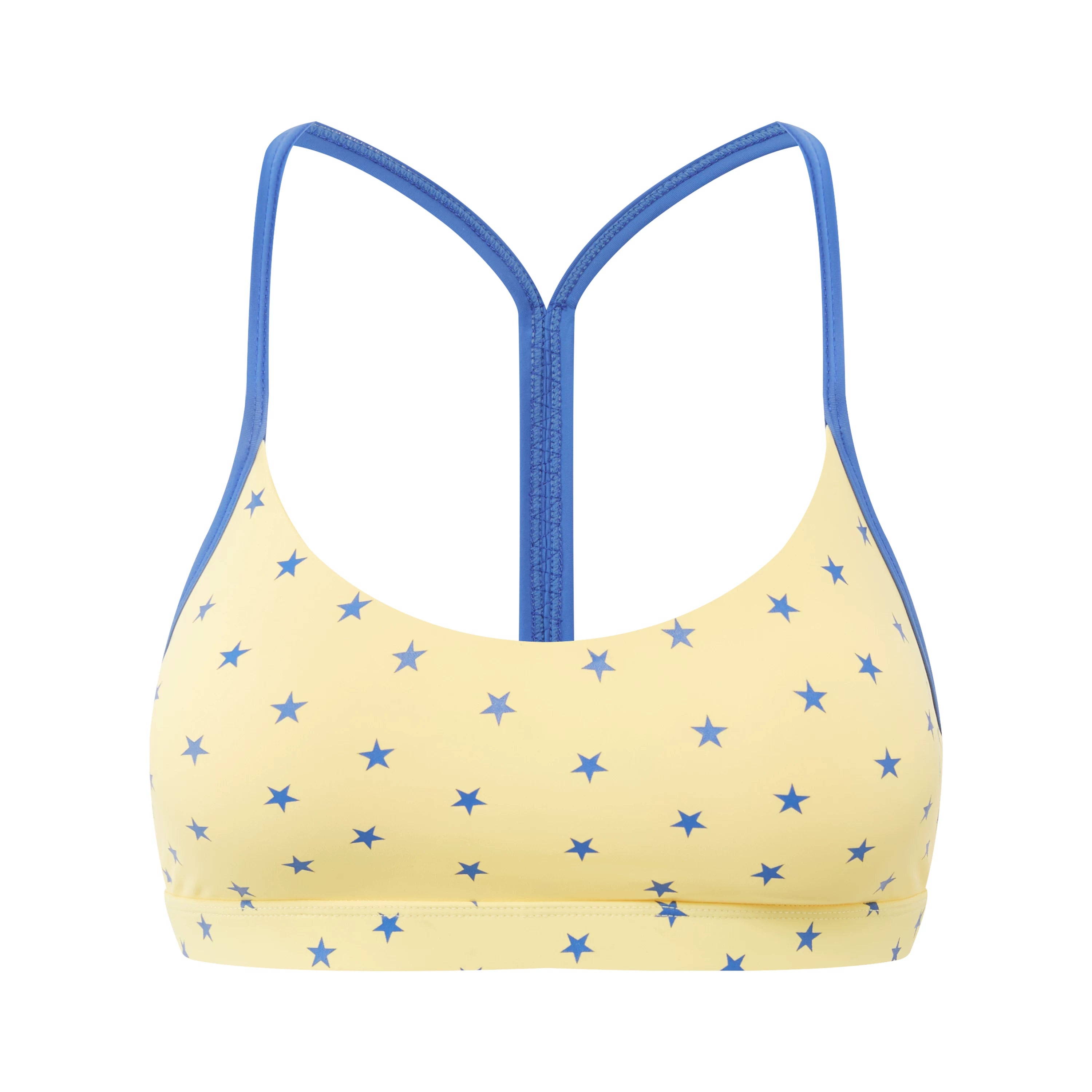 Star Print Racerback Sports Bra
