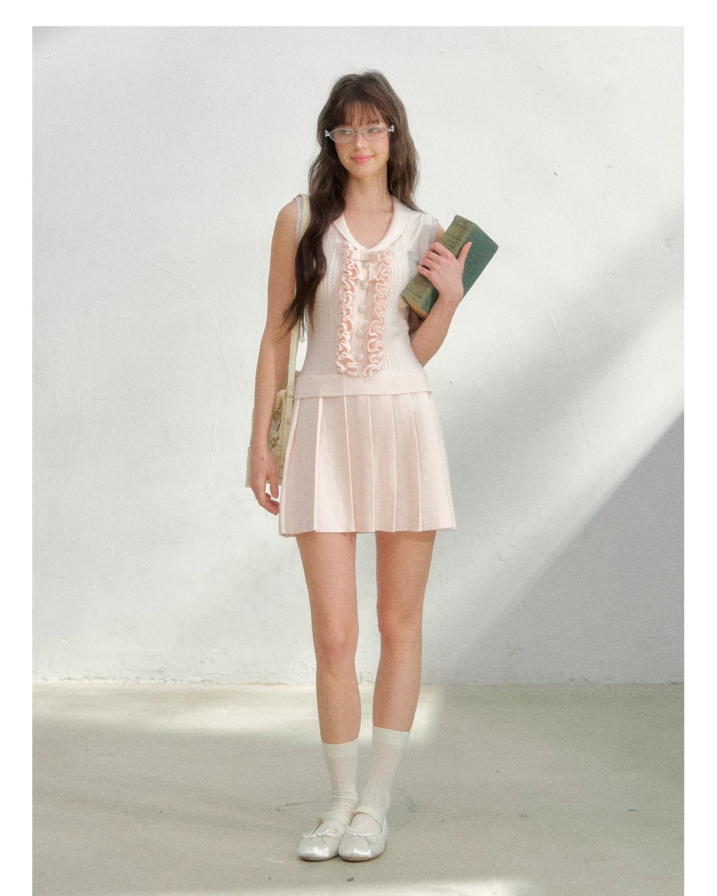 Blush Sakura Preppy Knit Dress