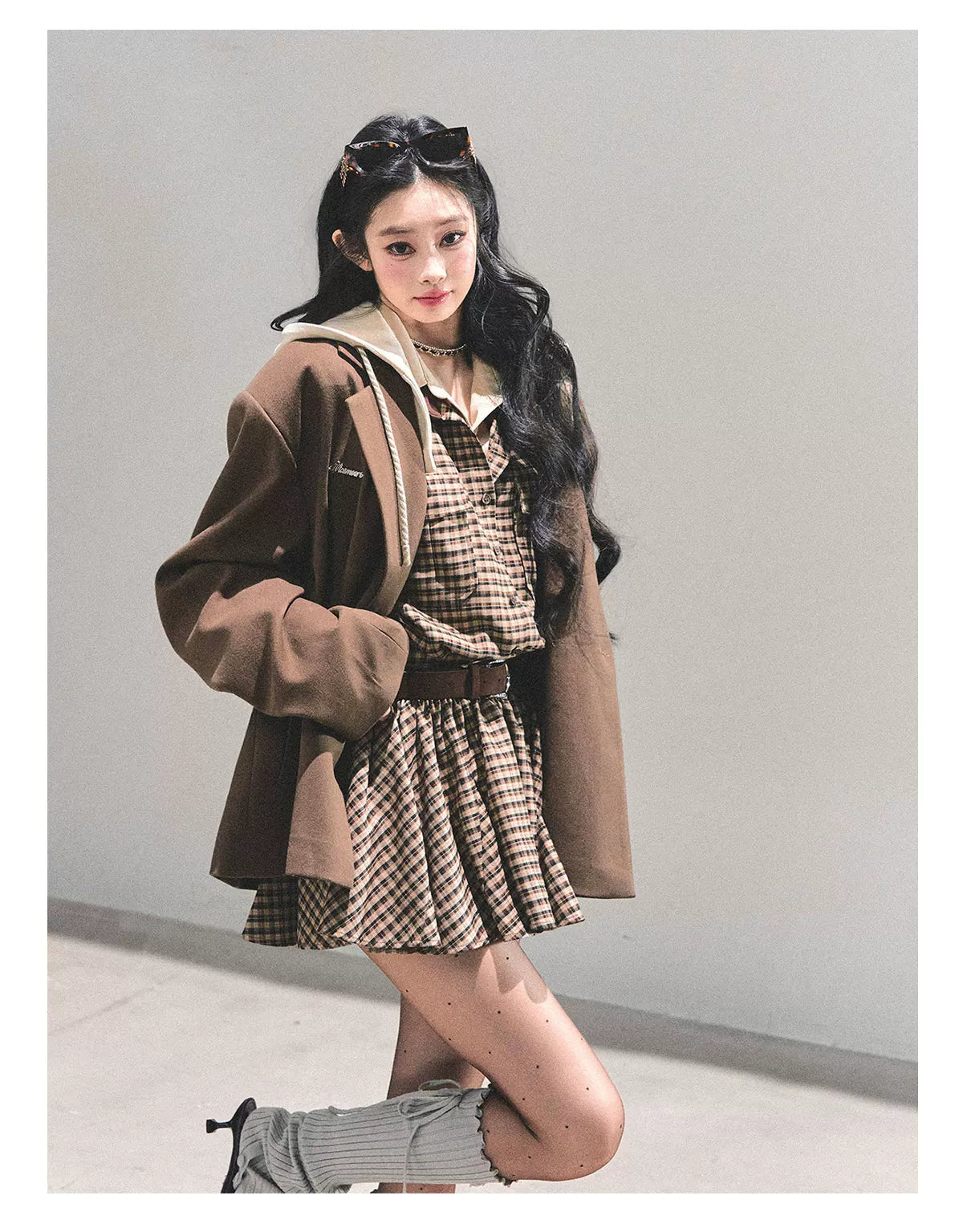 Elevated Hepburn-Style Utility Mini Dress