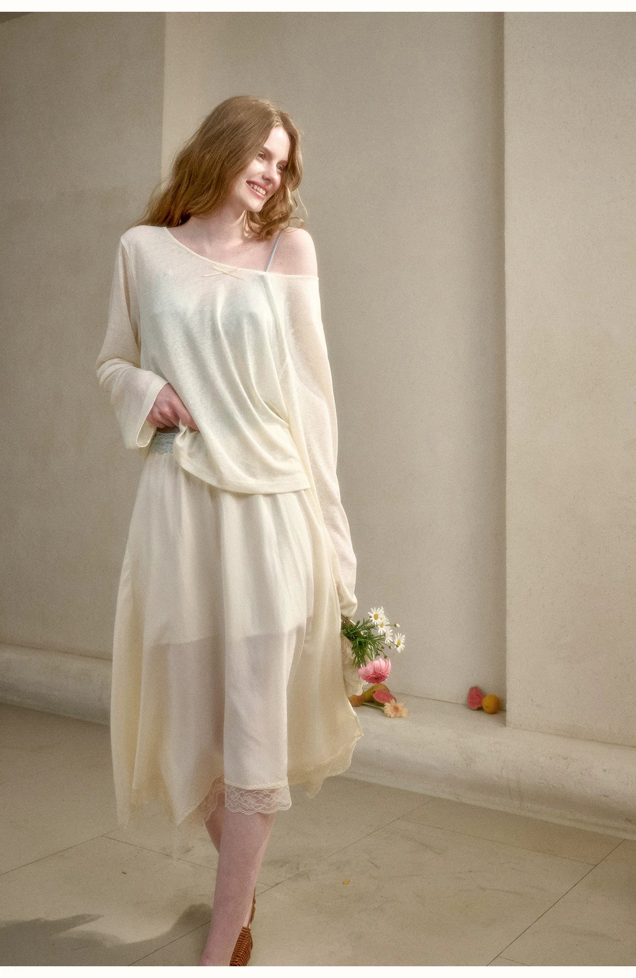 Cloud Veil Lyocell Relaxed Sheer T-Shirt