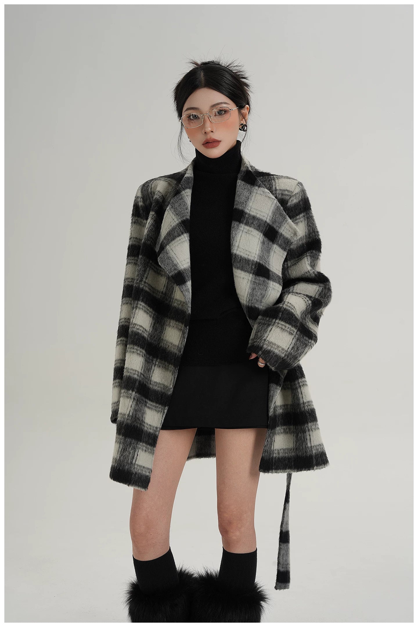 Double-Faced Wool Mid-Length Coat