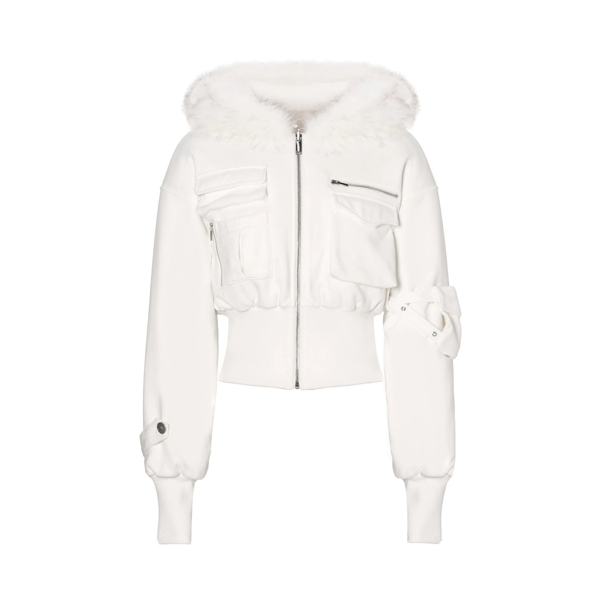 Waist-Cinched Hoodie & Flare Pants Set