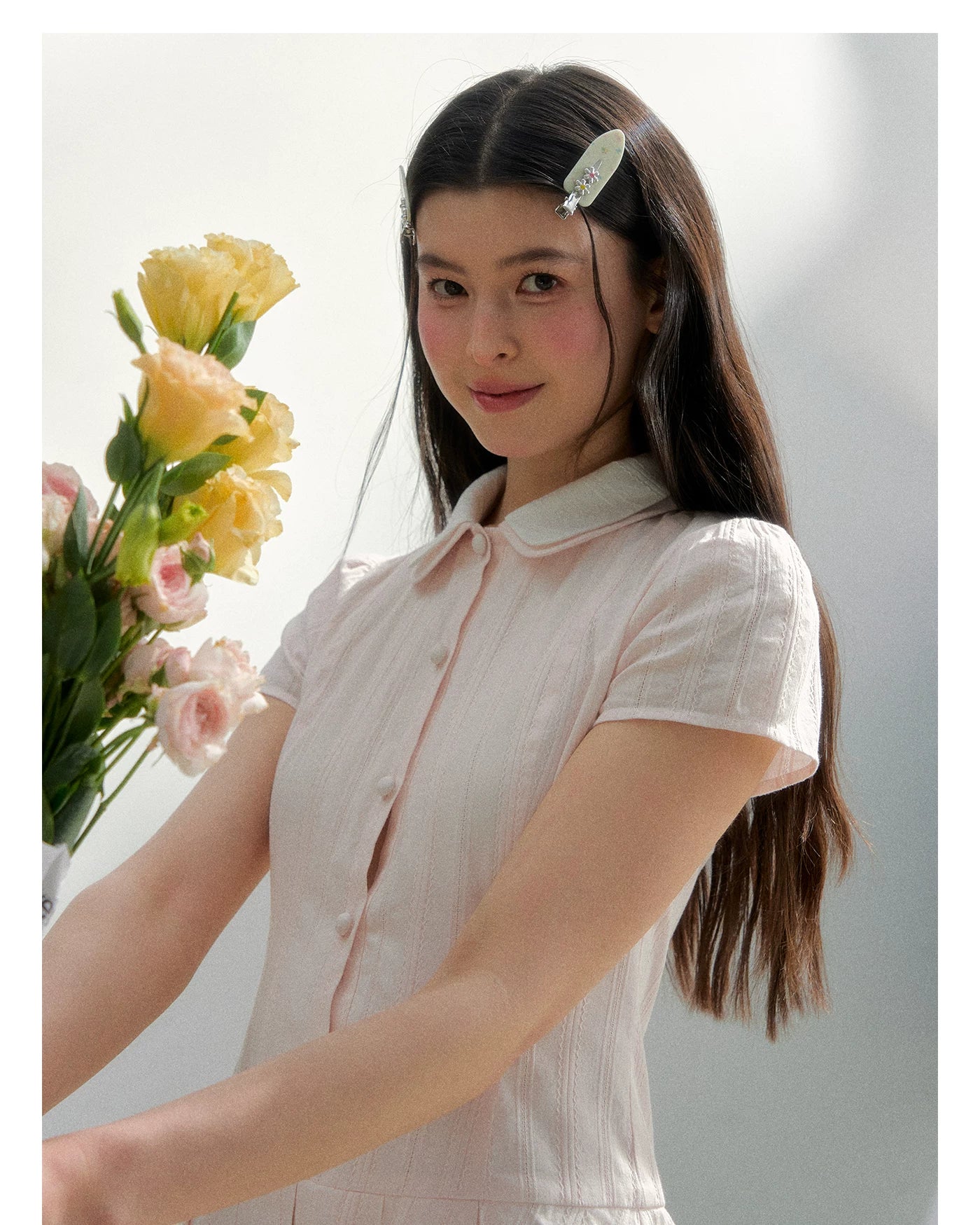 Vintage Hand-Drawn Floral Sleep & Hair Accessory Set