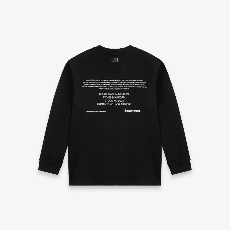 Black & White Letter Print T-Shirt - CHINASQUAD