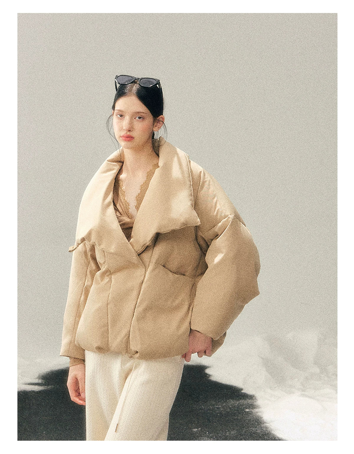 High Neck 90% Down Winter Puffer Jacket