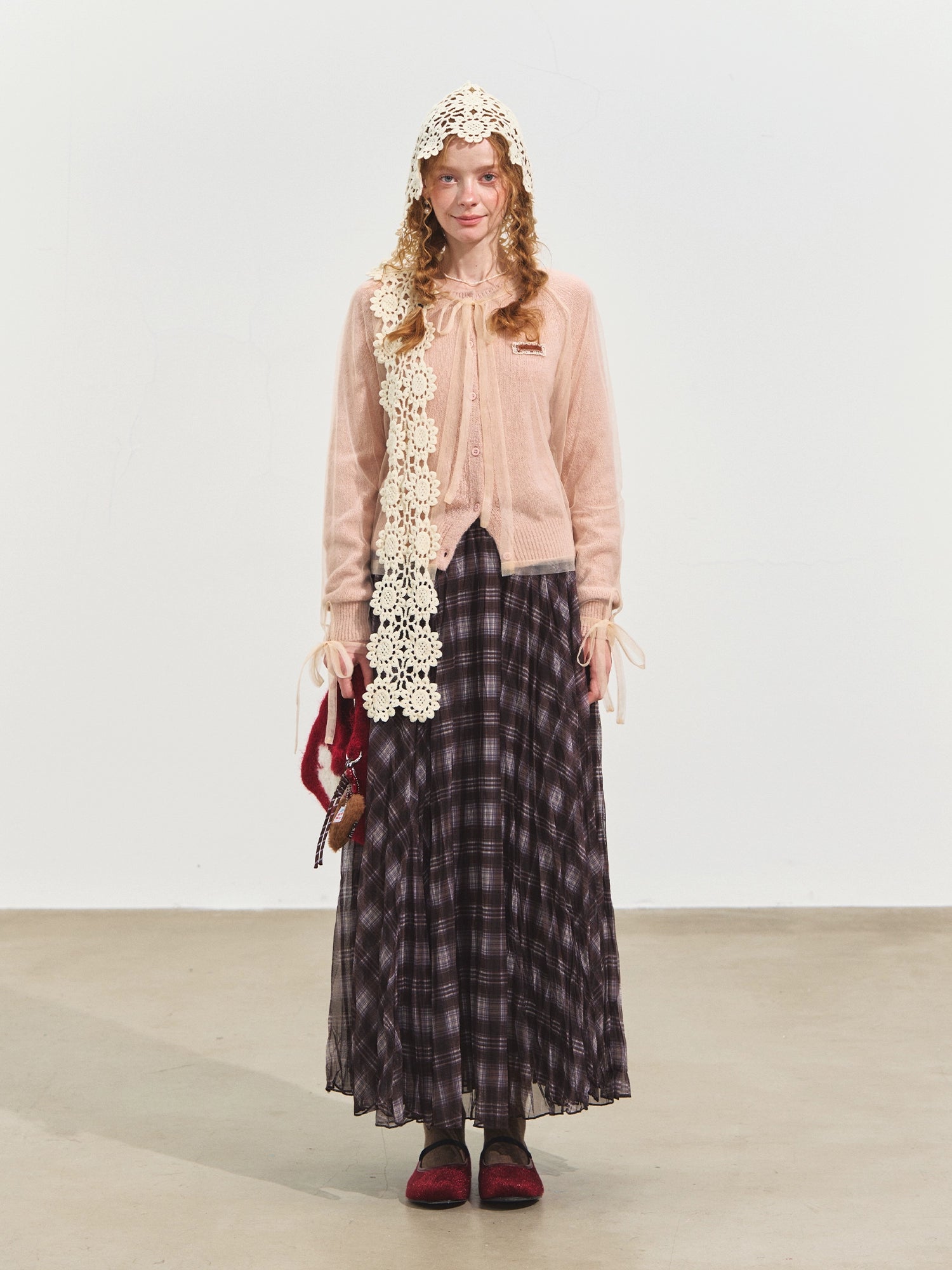 Mesh Layered Knit Cardigan - CHINASQUAD