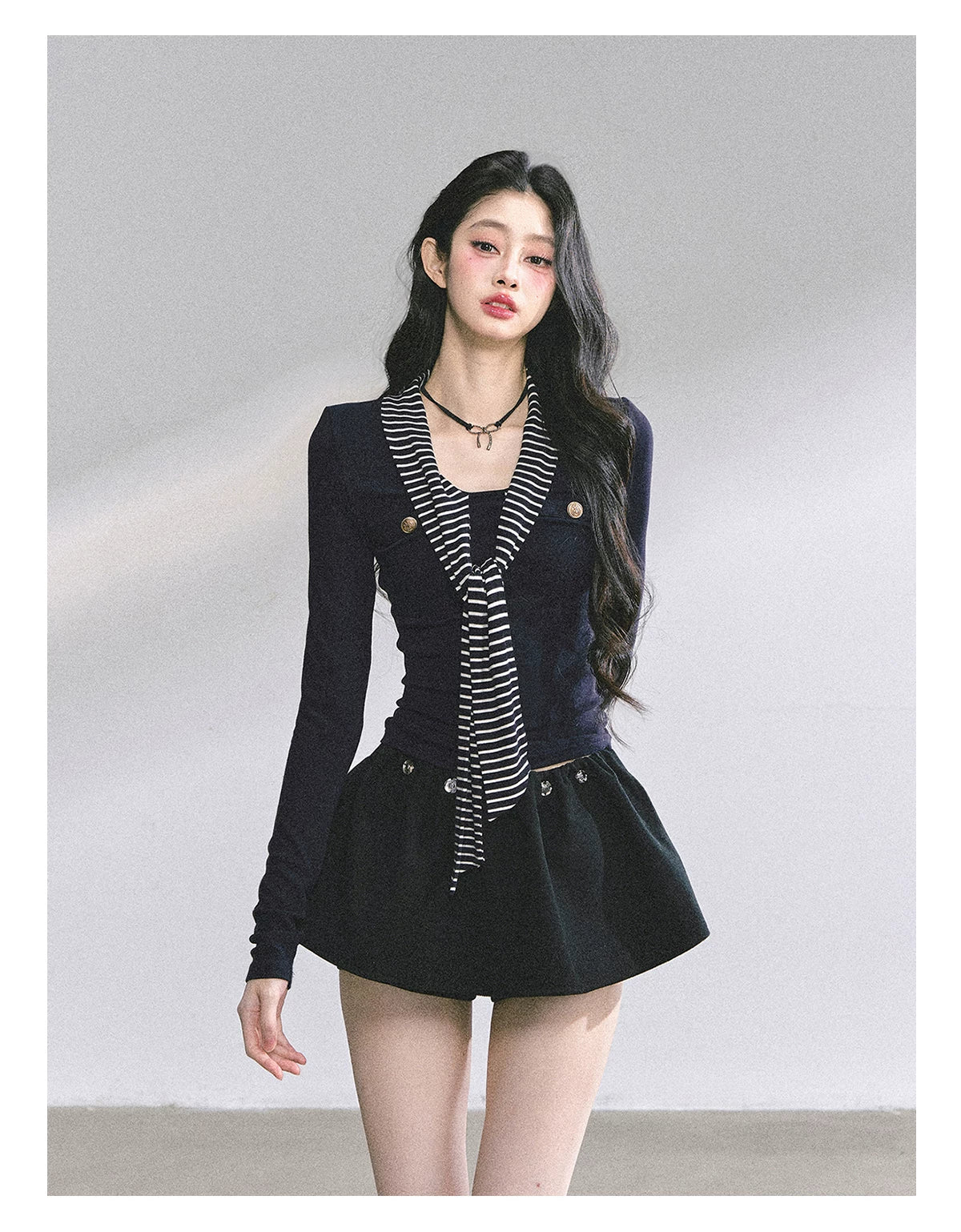 Striped Long-Sleeve Slim-Fit T-Shirt