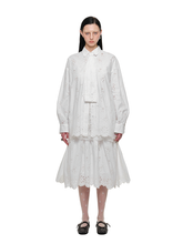 White Dual-Waist A-Line Skirt  - CHINASQUAD