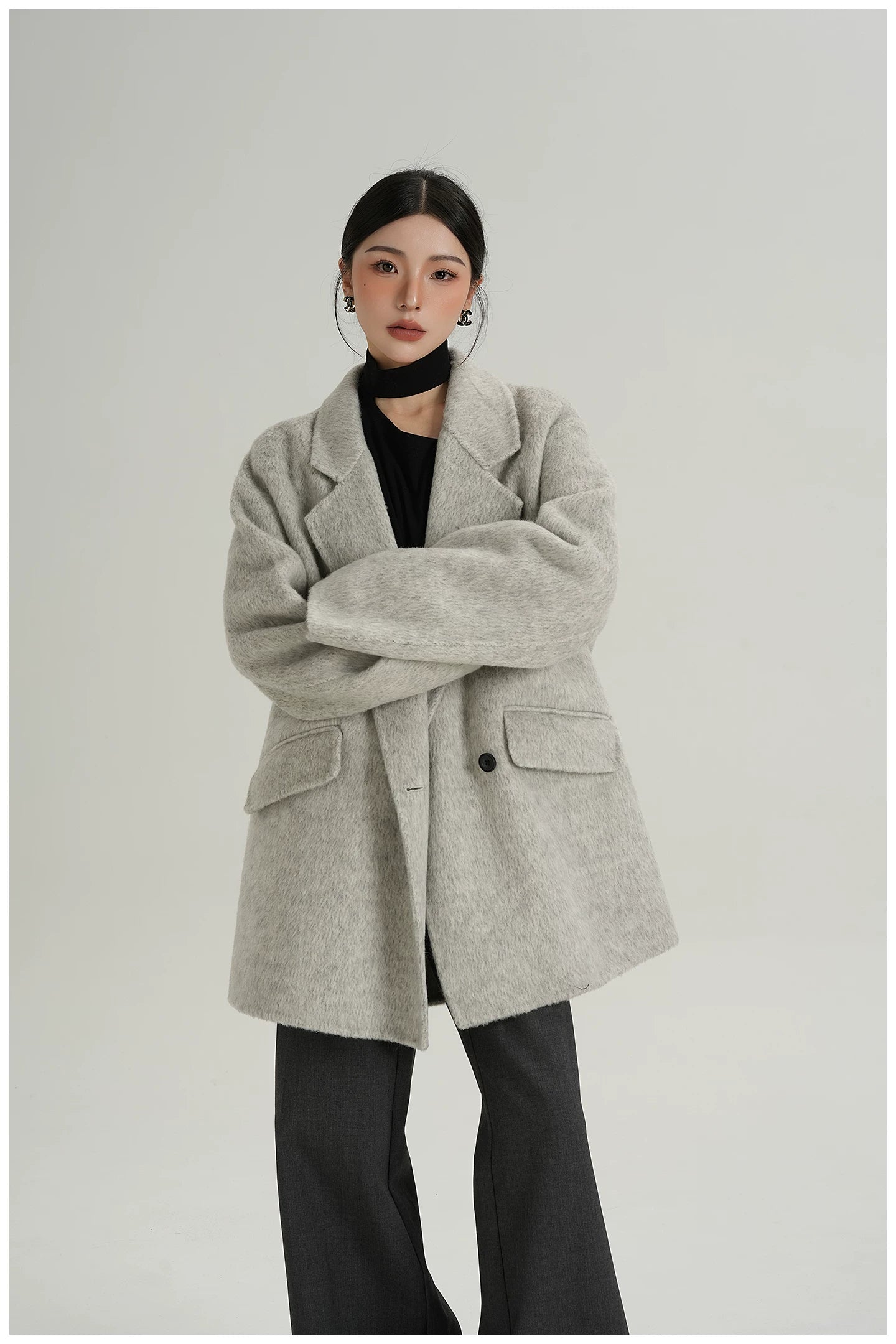 Relaxed-Fit Mid-Length Wool Blazer