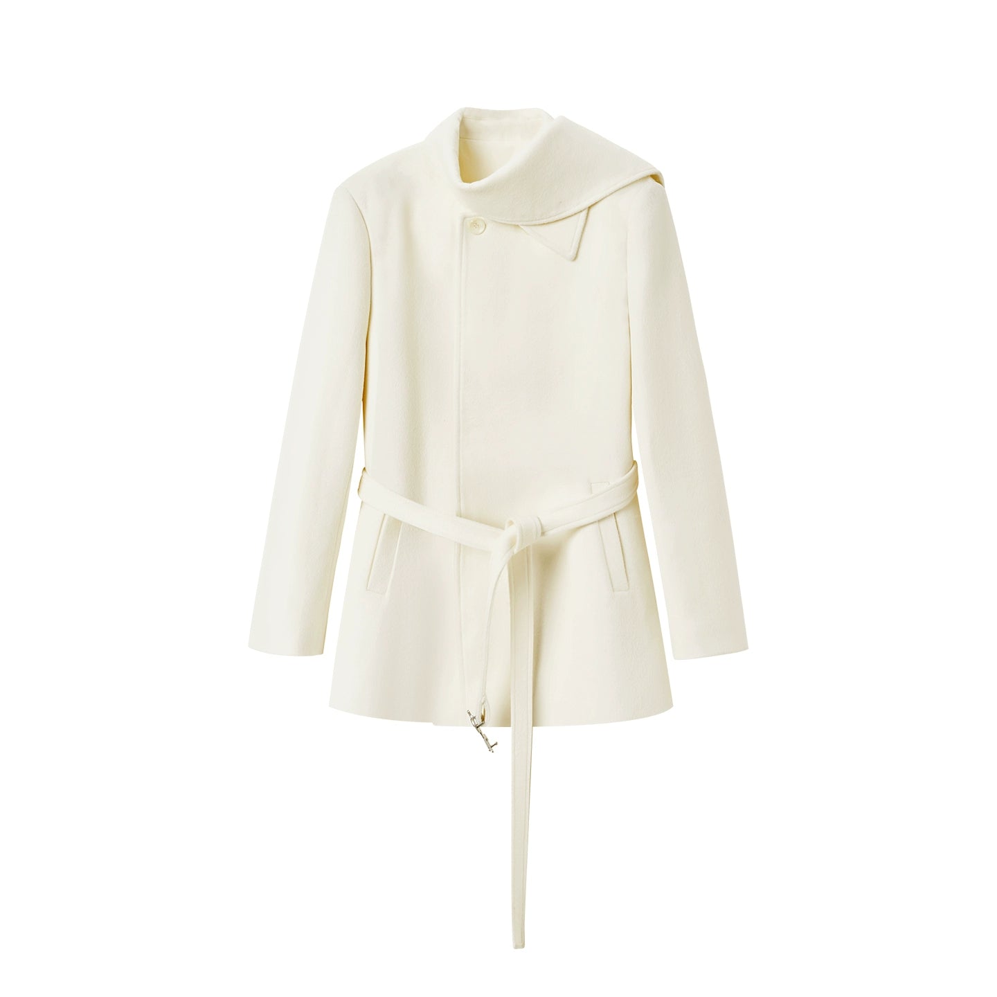 Roy Wool Scarf-Collar Jacket