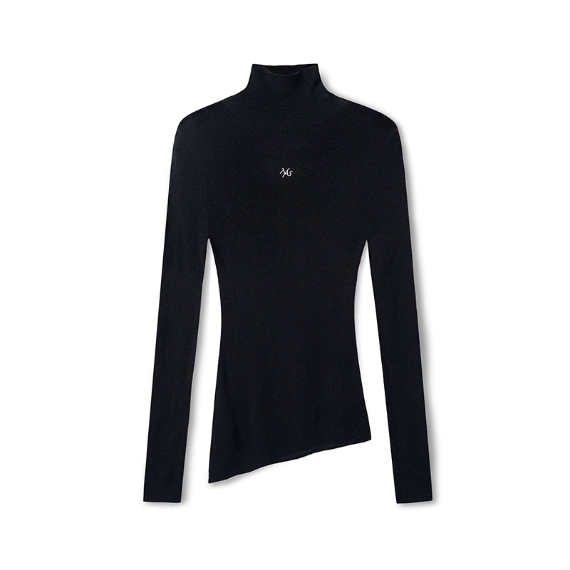 "Djembe Series" Meghan High-Neck Long-Sleeve Knit Sweater - CHINASQUAD