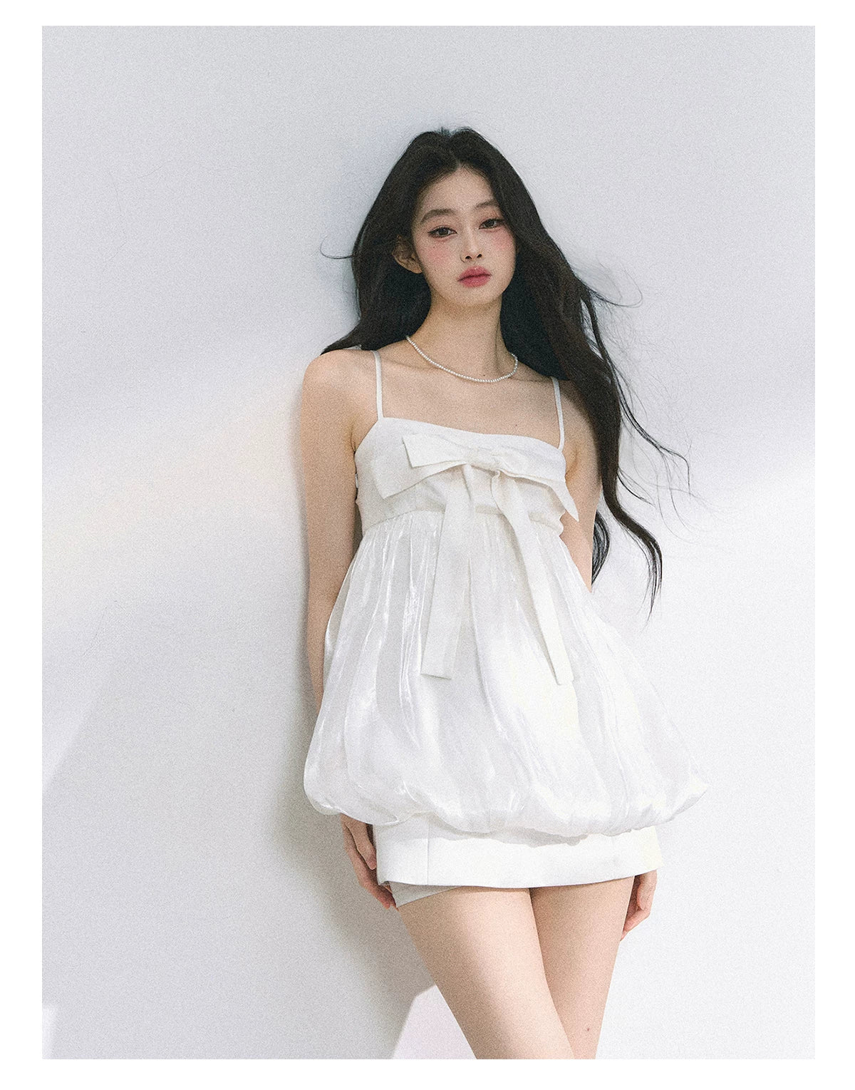 Puff Blossom Off-Shoulder Mini Dress