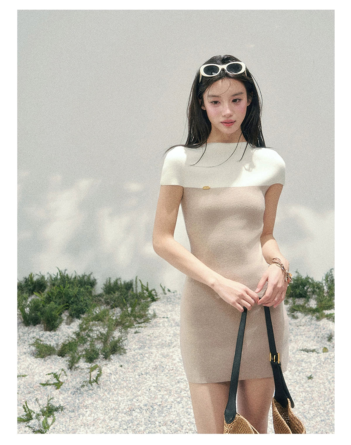 Moonlit Elegance Knit Dress