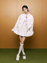 Suede Double-Pocket Jacket & Skirt Set - CHINASQUAD