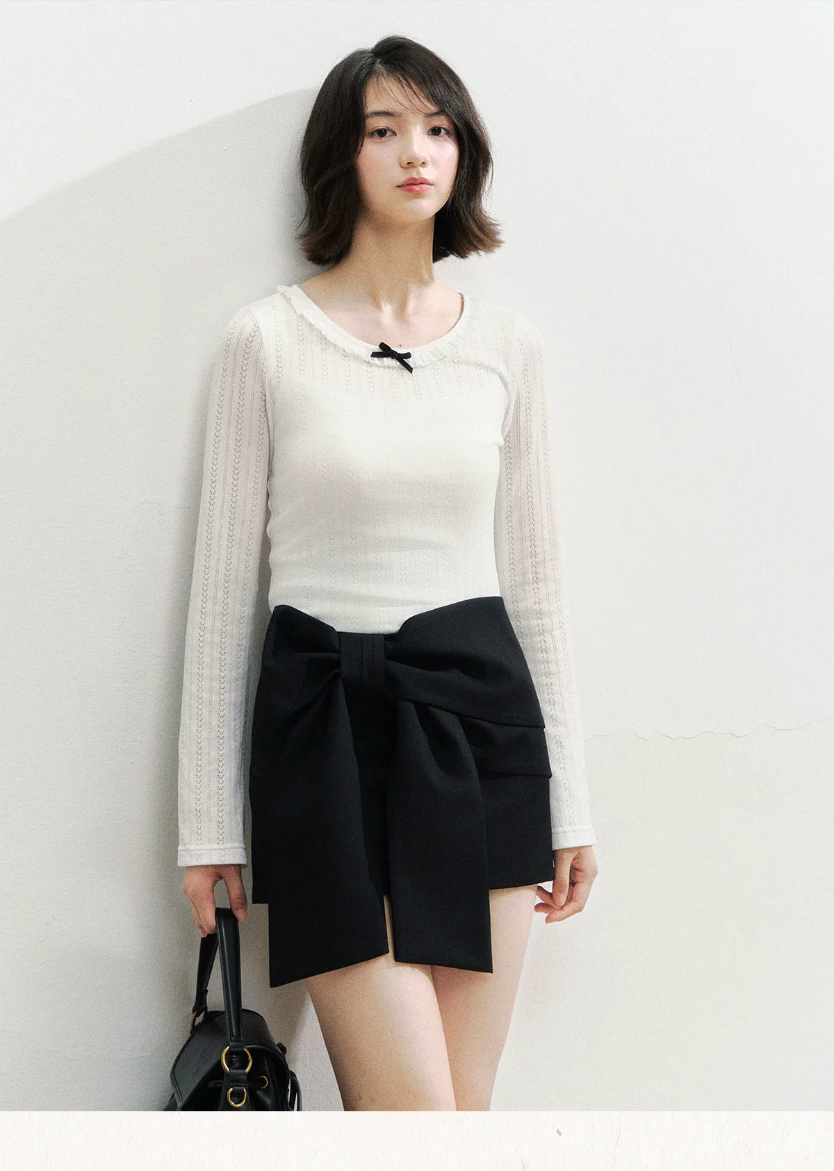 3D Bow Mini Skirt - CHINASQUAD
