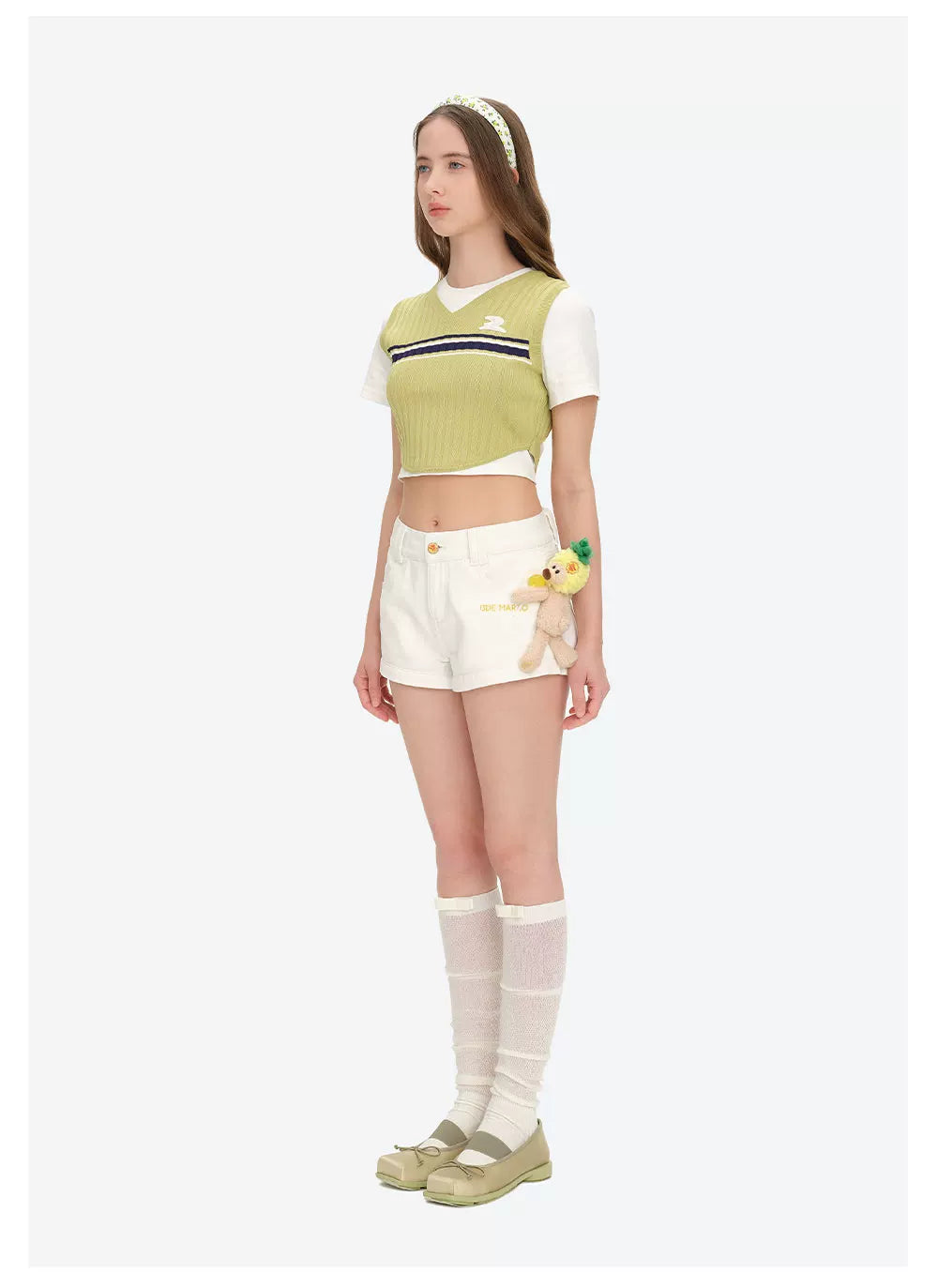 Lollipop V-Waist Slim-Fit Shorts