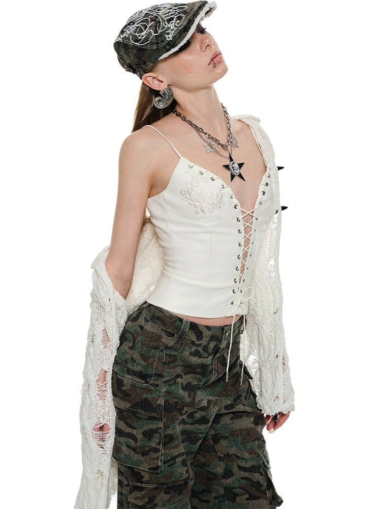 Camo & Khaki Embroidered Hat - CHINASQUAD