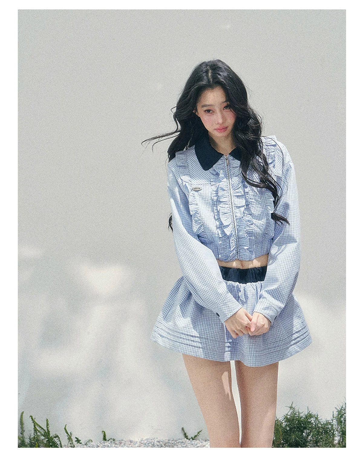 Preppy Check Cropped Set