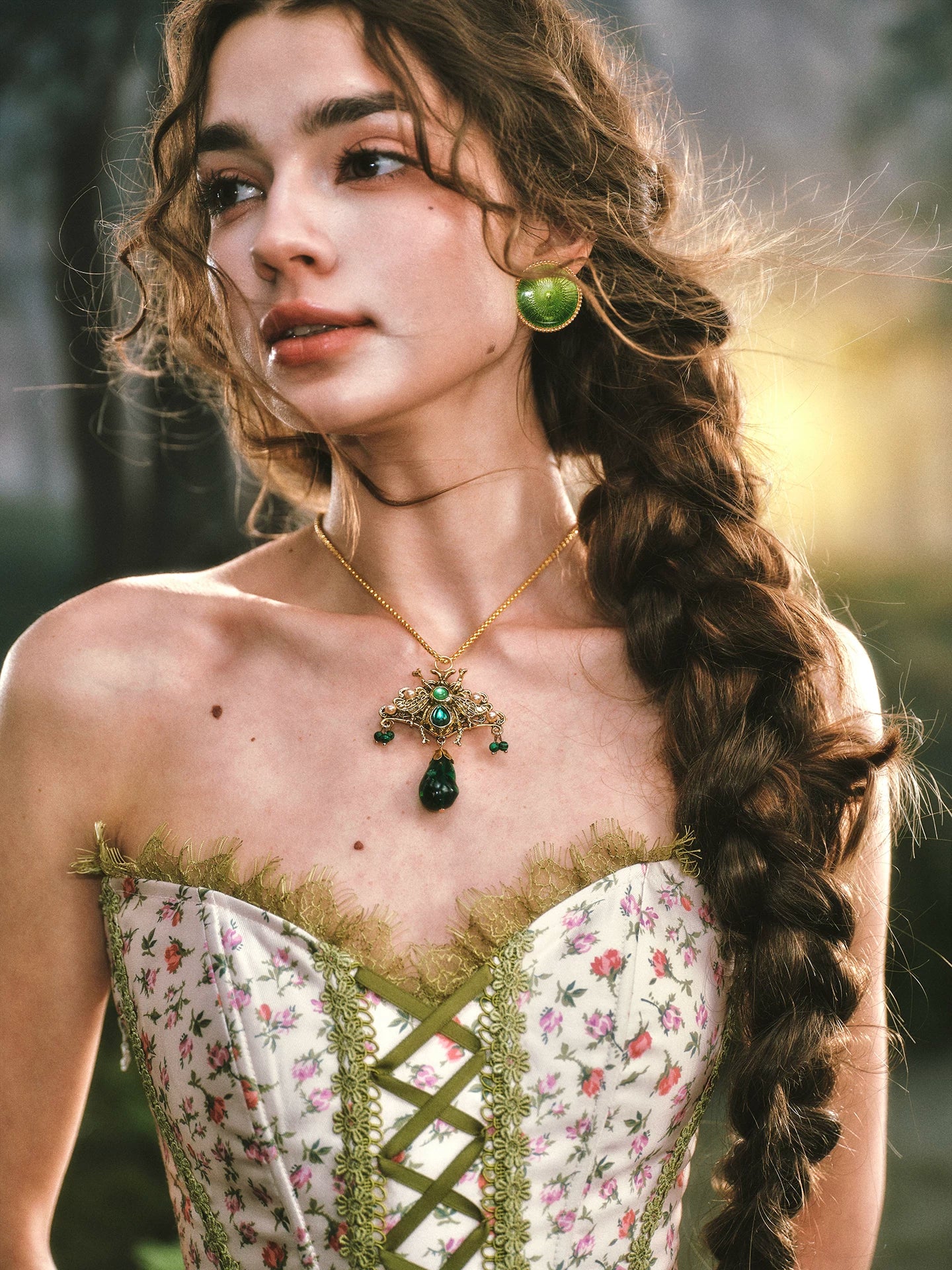 Enchanted Woodland Corset & Lace Skirt Set