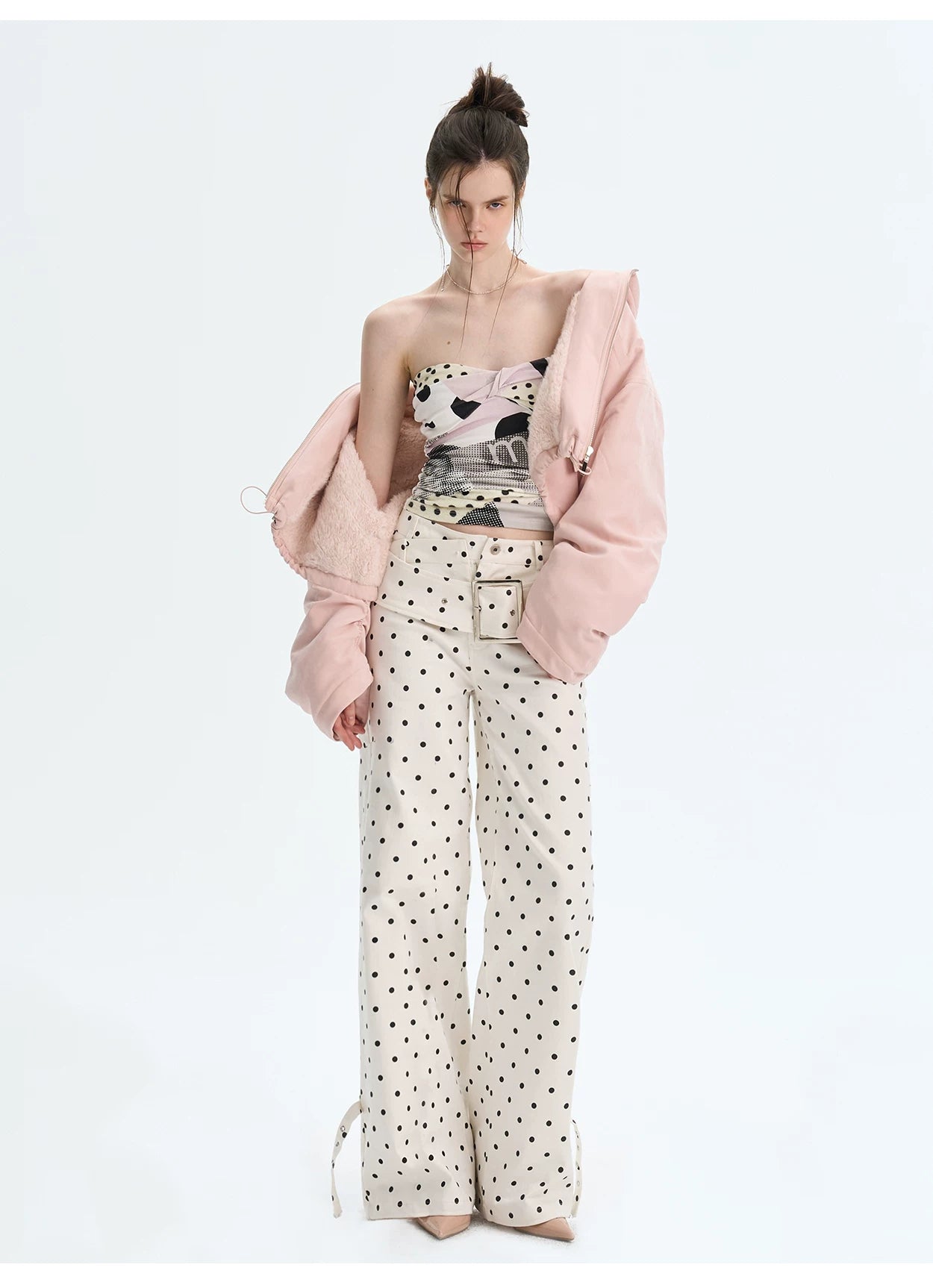 Retro Eco Faux-Fur Cropped Hooded Parka