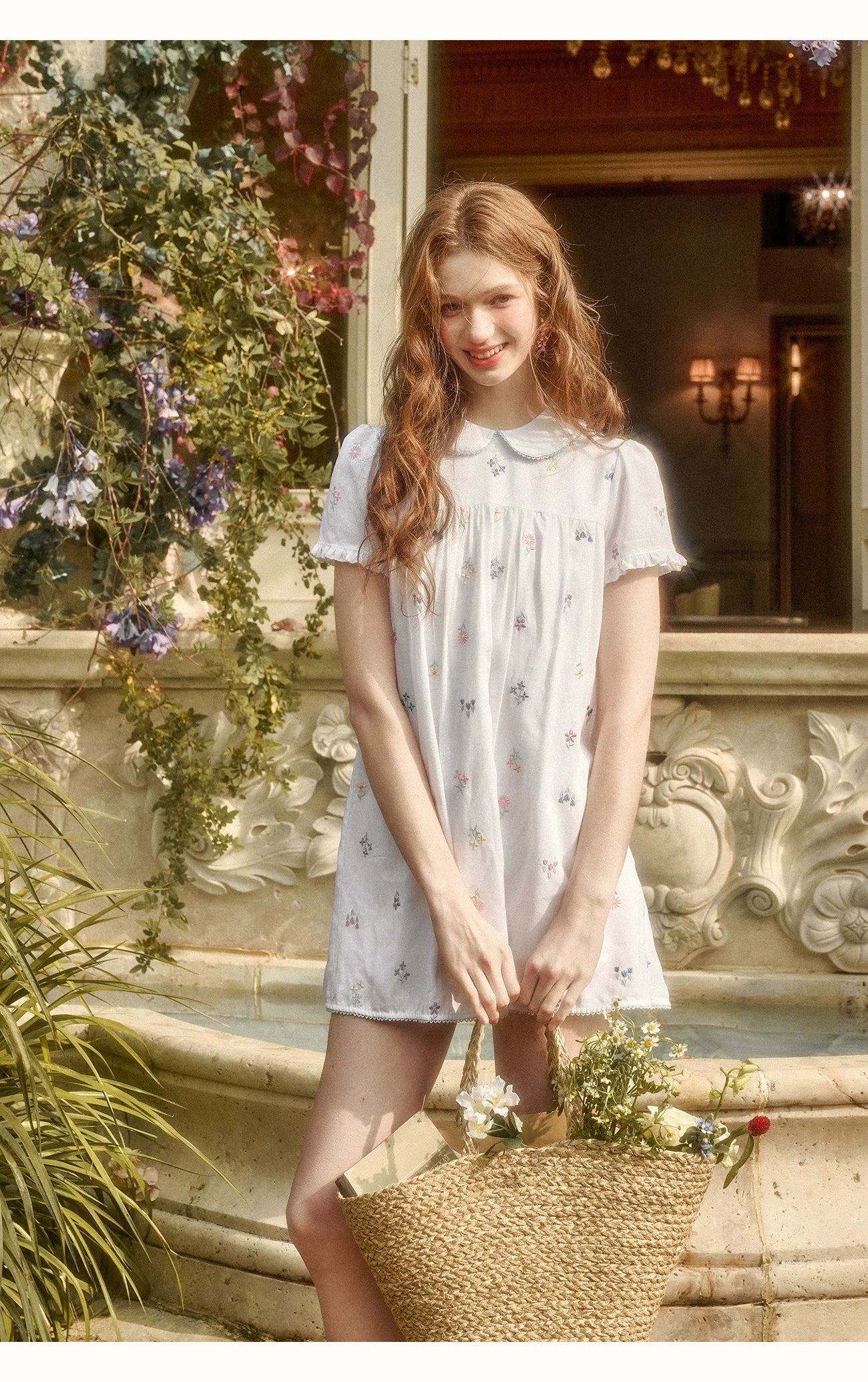 Botanical Linen Embroidered Set