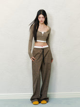 Mock Two-Piece Color-Block U-Neck Top - CHINASQUAD