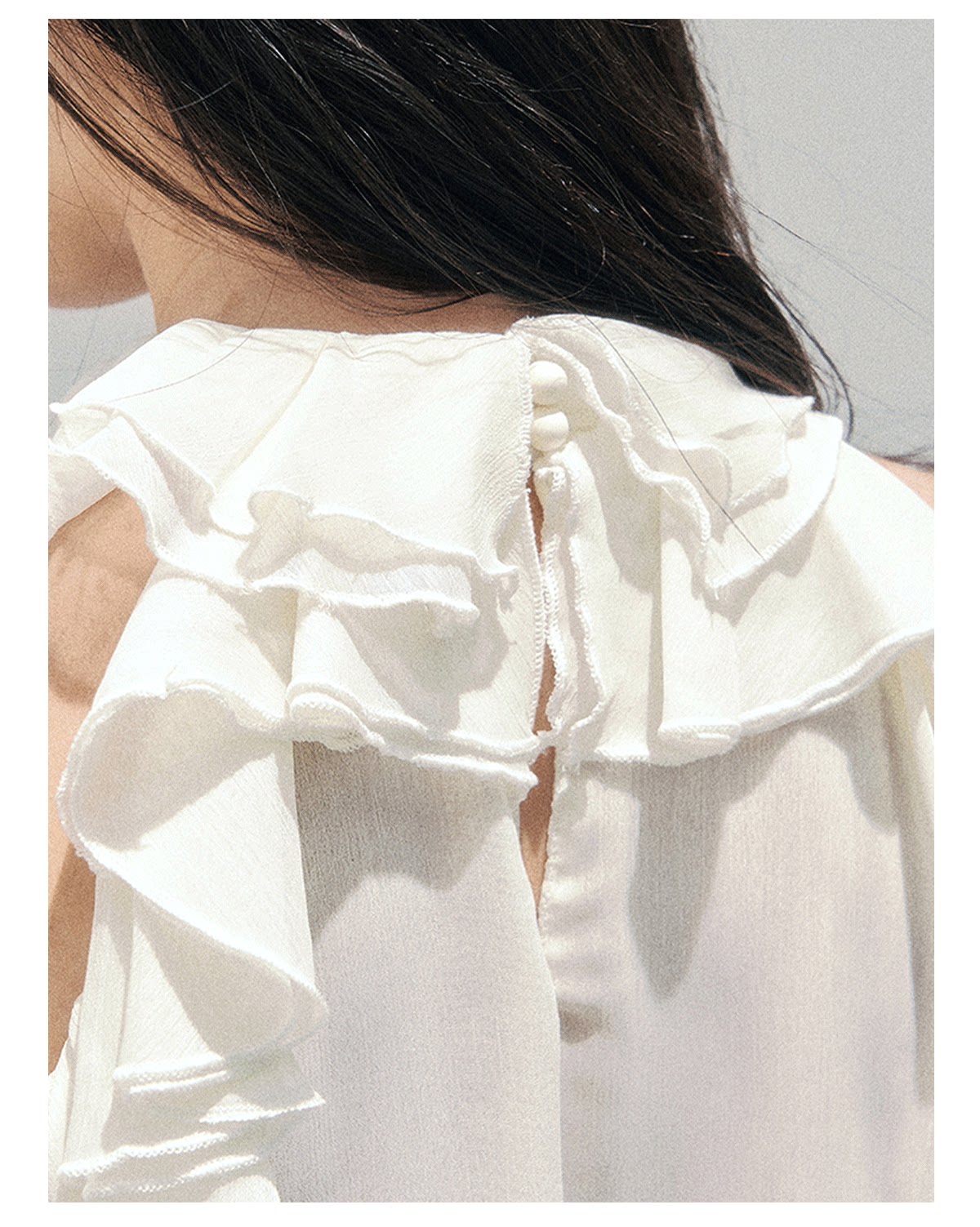 Heidi Ruffle Shoulder Blouse
