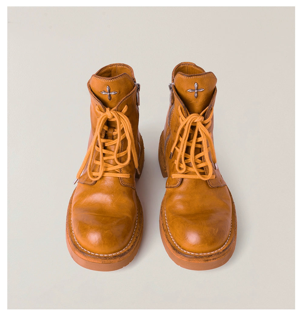 RAGE Origin Goodyear Horsehide Moto Boots - CHINASQUAD