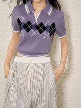 Color Block Polo Neck Short Sleeve T-shirt - CHINASQUAD