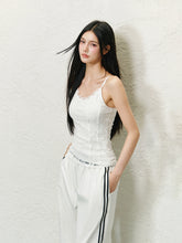 Lace-Style Spaghetti Strap Tank Top - CHINASQUAD