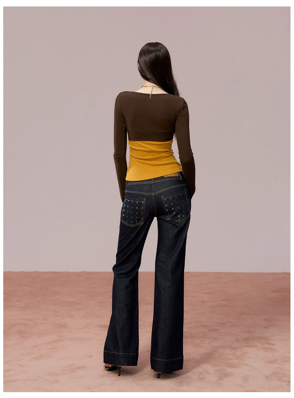 Tube-Top Slim-Fit Long Sleeve T-Shirt