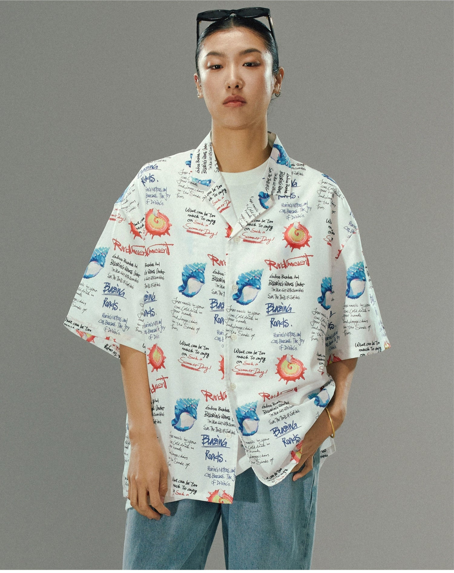 Black & White Graffiti Shirt - CHINASQUAD