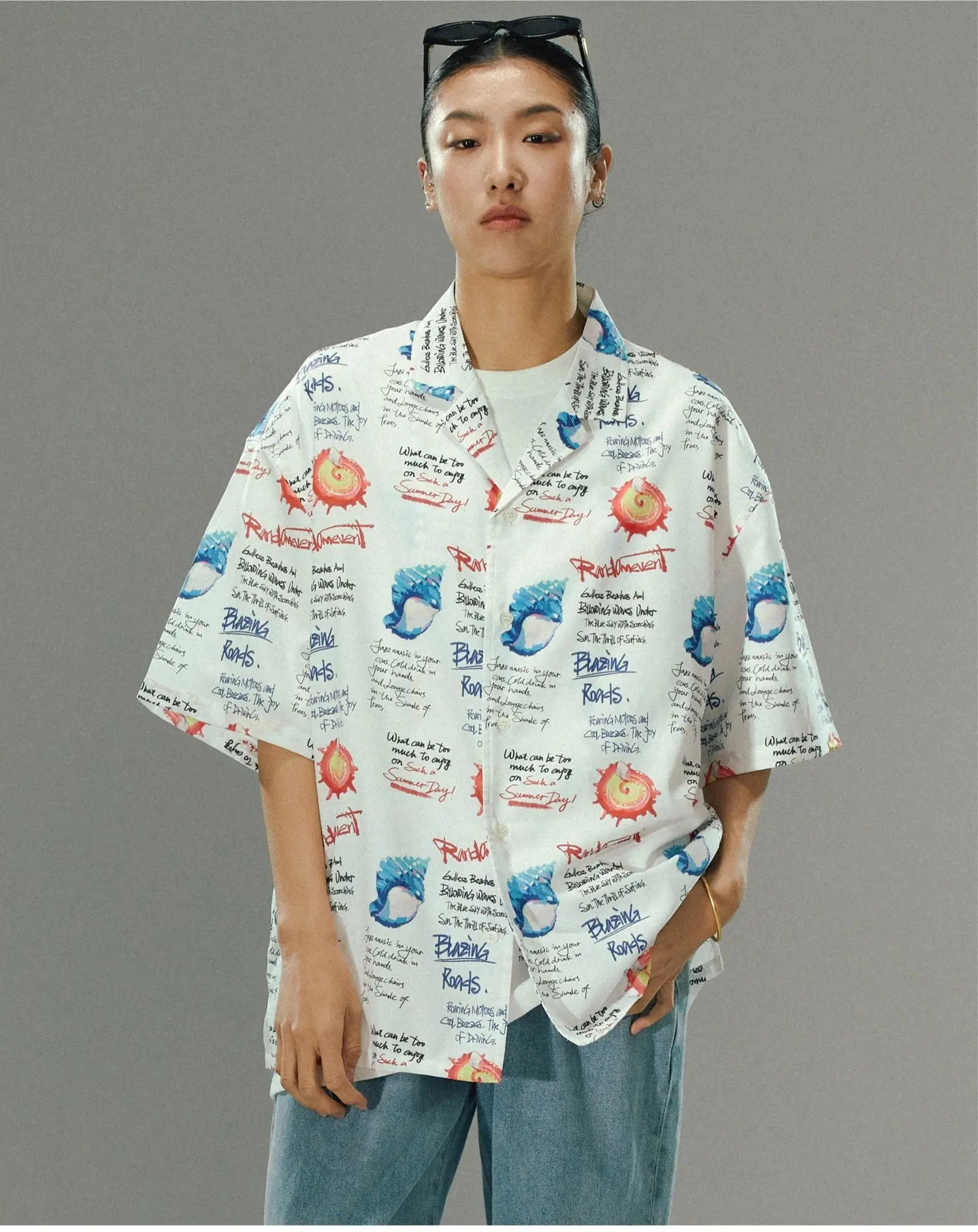 Black & White Graffiti Shirt - CHINASQUAD