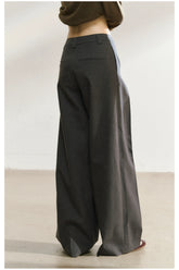 Tailored Draped Straight-Leg Trousers - CHINASQUAD