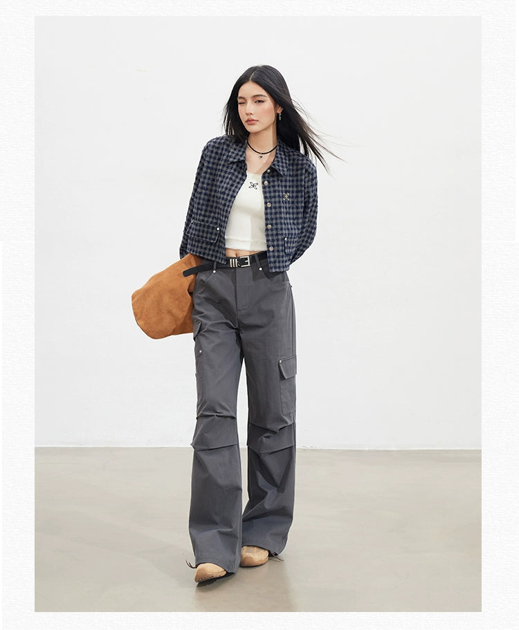 Frayed Argyle Plaid Shirt - CHINASQUAD